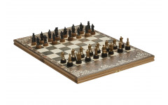 Шахматы малые "Ледовое побоище" чернение Шахматы малые "Ледовое побоище" чернение